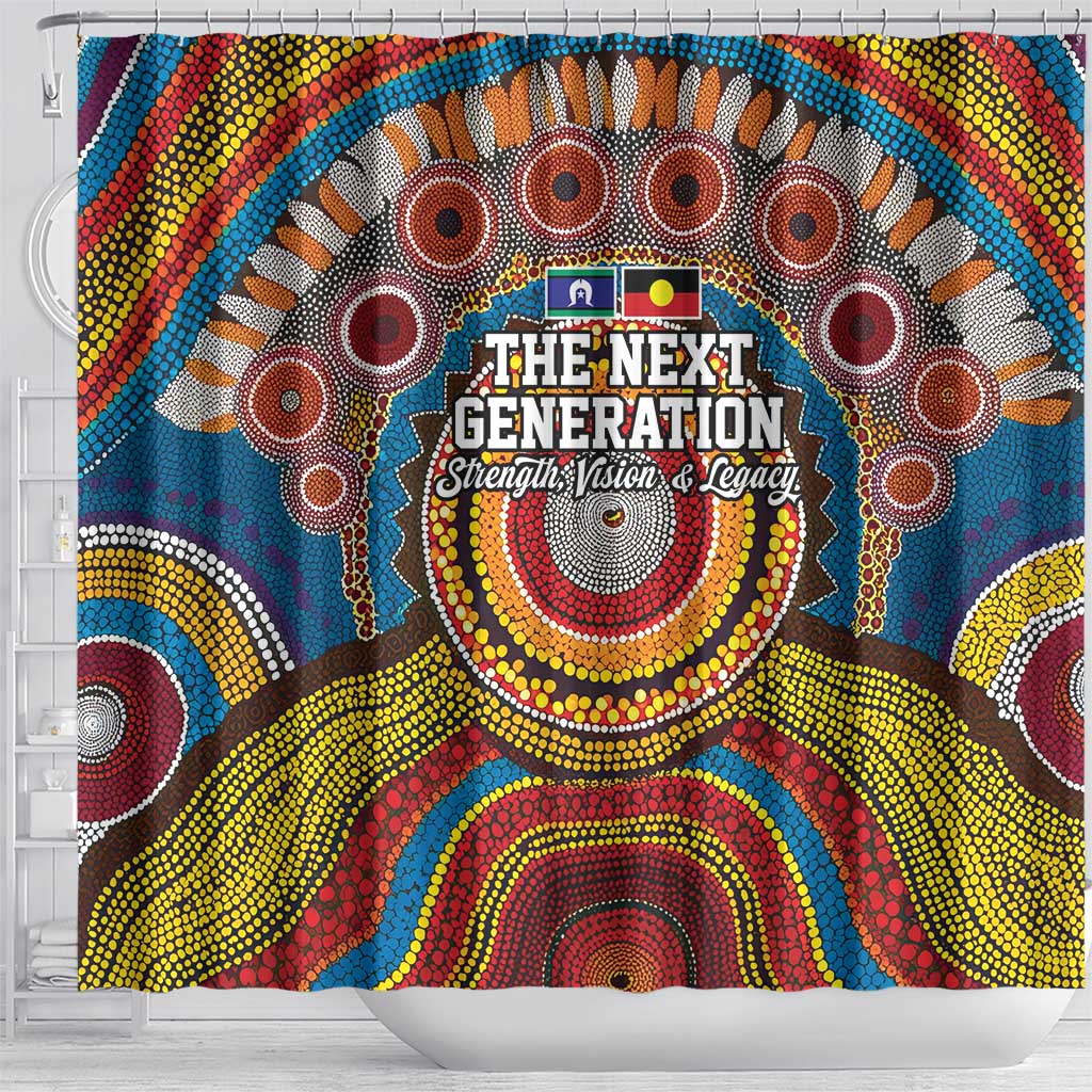 A Bright Future NAIDOC 2025 Shower Curtain Aboriginal Indigenous Art