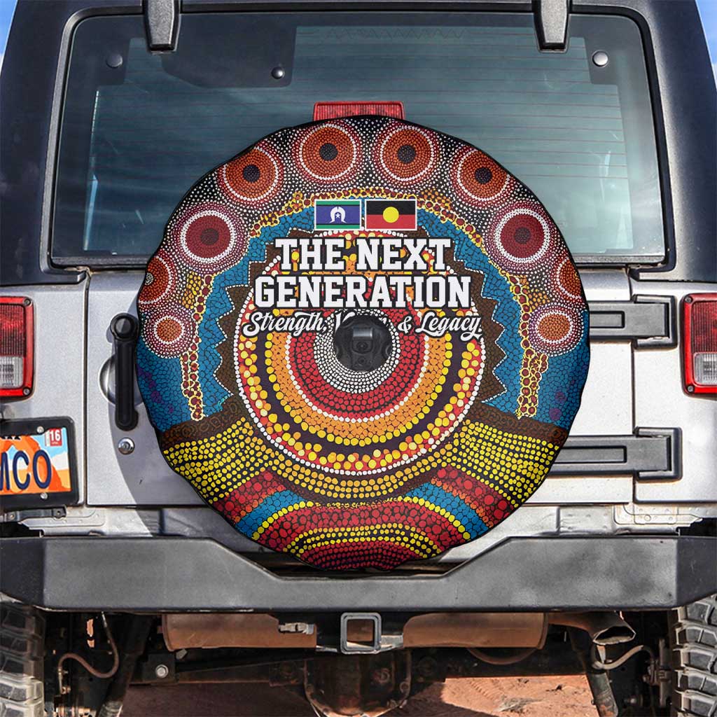 A Bright Future NAIDOC 2025 Spare Tire Cover Aboriginal Indigenous Art