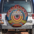 A Bright Future NAIDOC 2025 Spare Tire Cover Aboriginal Indigenous Art