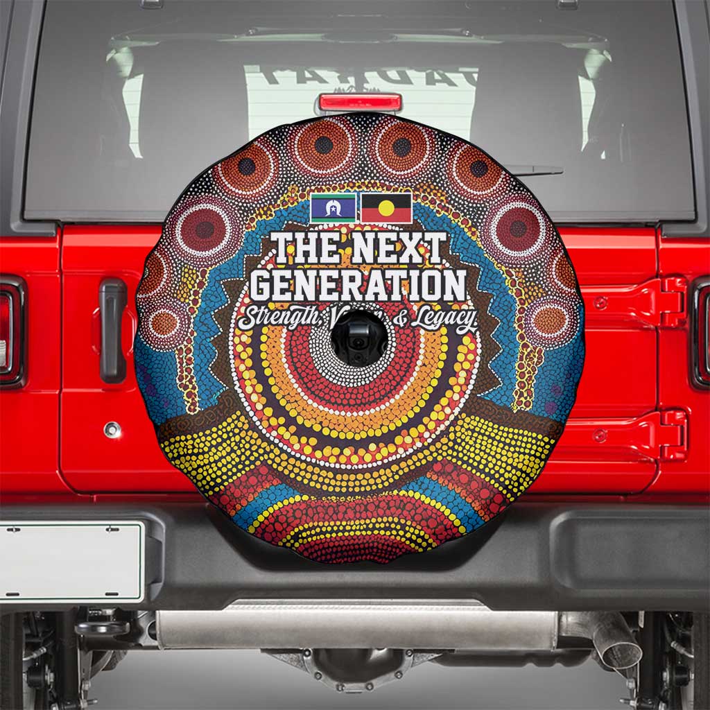 A Bright Future NAIDOC 2025 Spare Tire Cover Aboriginal Indigenous Art