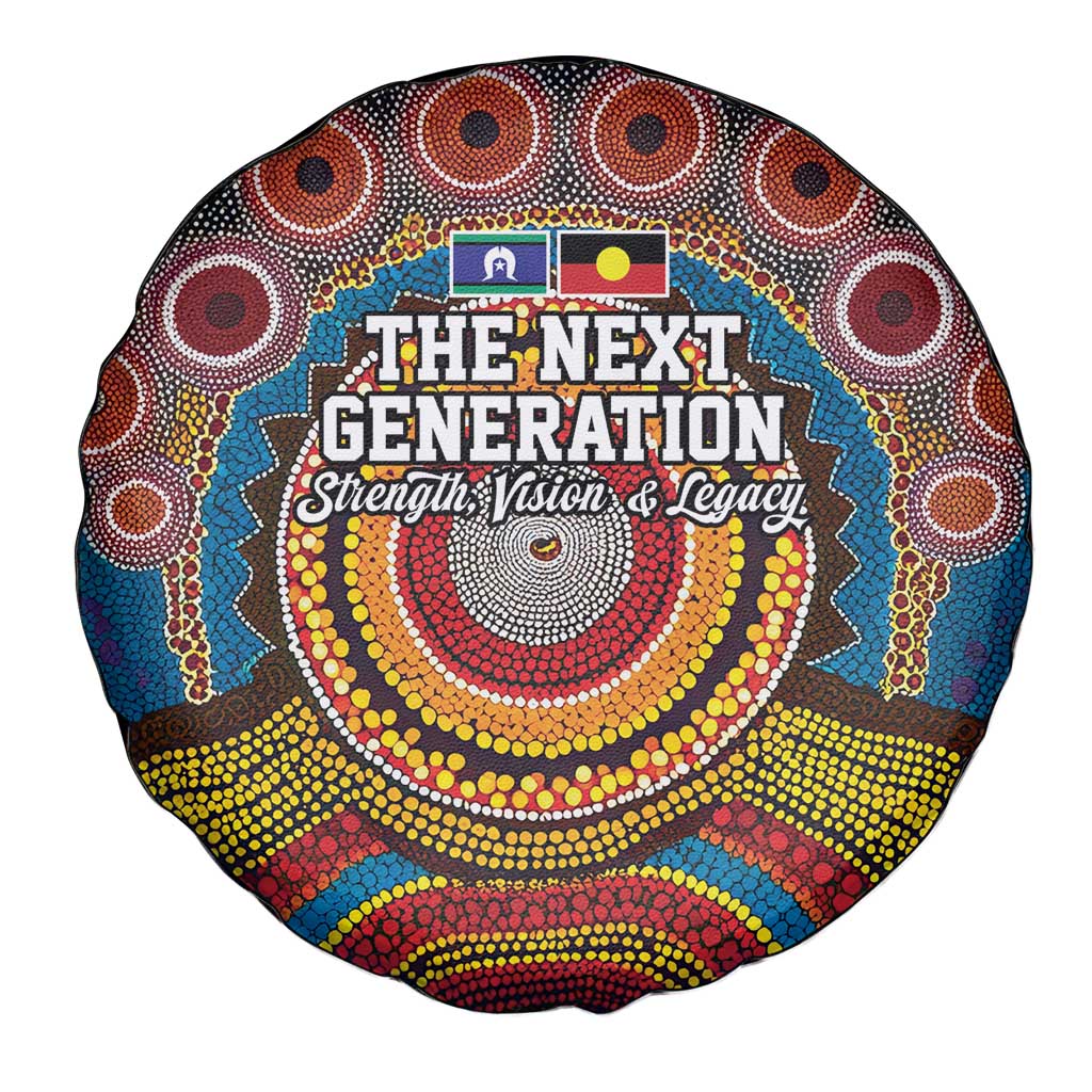 A Bright Future NAIDOC 2025 Spare Tire Cover Aboriginal Indigenous Art