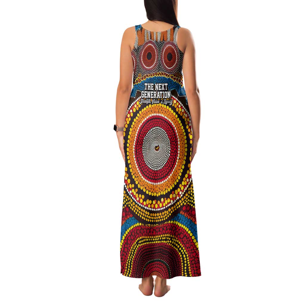 A Bright Future NAIDOC 2025 Tank Maxi Dress Aboriginal Indigenous Art