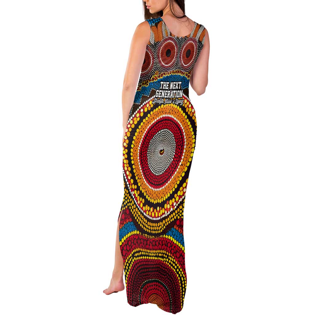 A Bright Future NAIDOC 2025 Tank Maxi Dress Aboriginal Indigenous Art