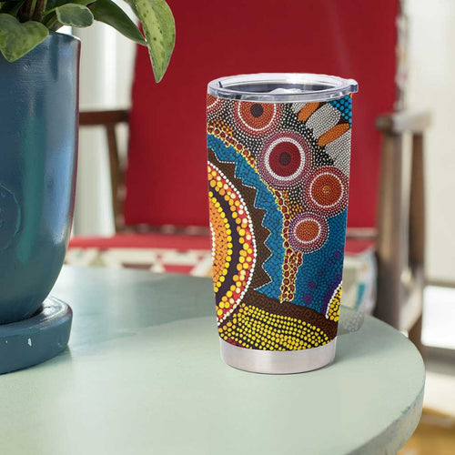 A Bright Future NAIDOC 2025 Tumbler Cup Aboriginal Indigenous Art