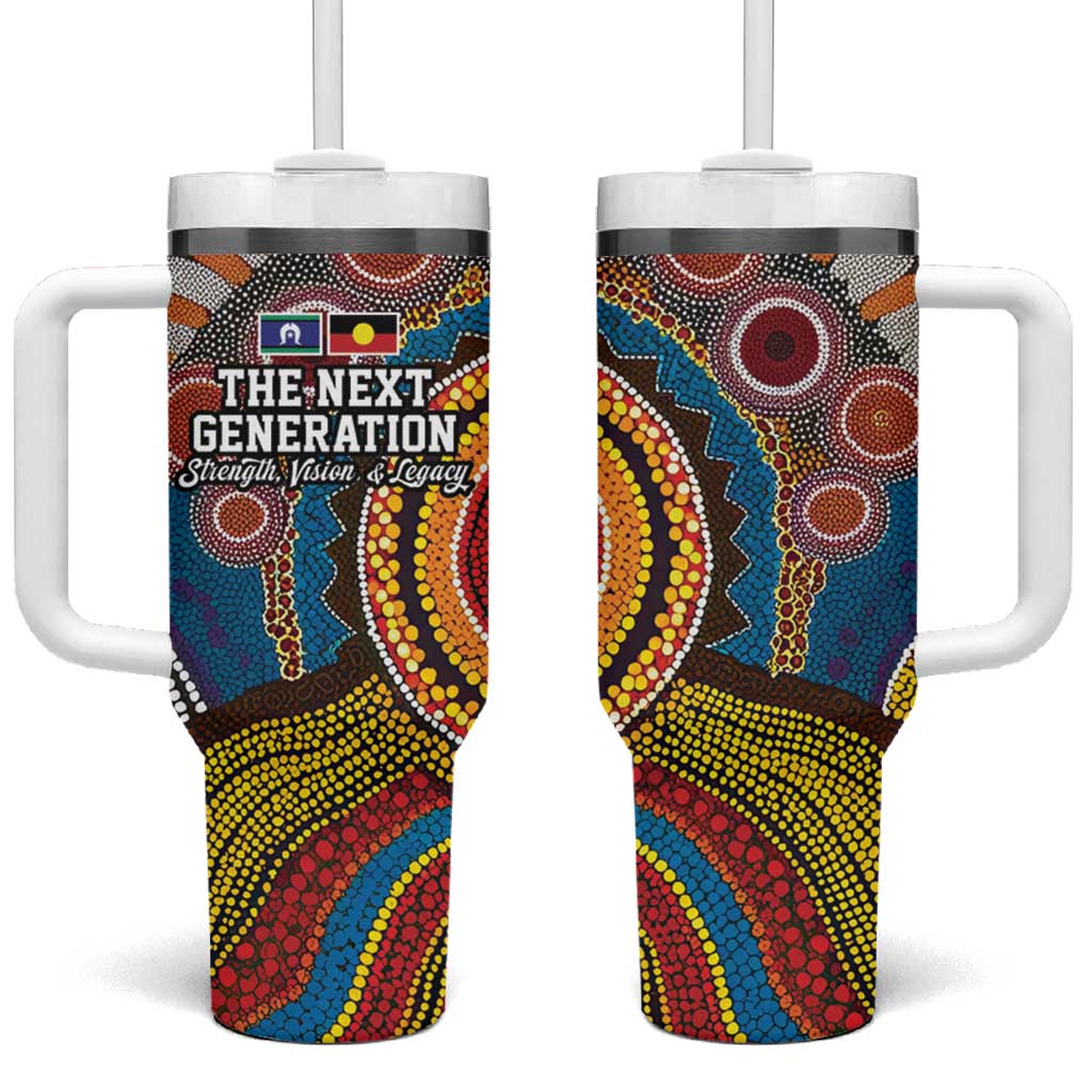 A Bright Future NAIDOC 2025 Tumbler With Handle Aboriginal Indigenous Art