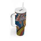 A Bright Future NAIDOC 2025 Tumbler With Handle Aboriginal Indigenous Art
