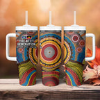 A Bright Future NAIDOC 2025 Tumbler With Handle Aboriginal Indigenous Art