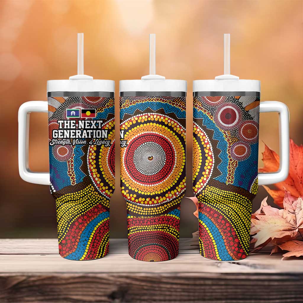A Bright Future NAIDOC 2025 Tumbler With Handle Aboriginal Indigenous Art
