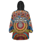 A Bright Future NAIDOC 2025 Wearable Blanket Hoodie Aboriginal Indigenous Art