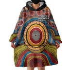 A Bright Future NAIDOC 2025 Wearable Blanket Hoodie Aboriginal Indigenous Art