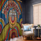 A Bright Future NAIDOC 2025 Window Curtain Aboriginal Indigenous Art