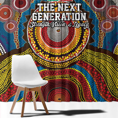 A Bright Future NAIDOC 2025 Window Curtain Aboriginal Indigenous Art