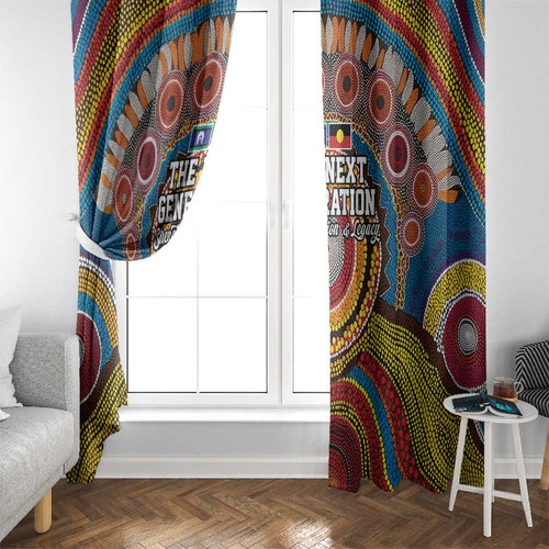 A Bright Future NAIDOC 2025 Window Curtain Aboriginal Indigenous Art