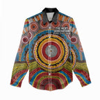 A Bright Future NAIDOC 2025 Women Casual Shirt Aboriginal Indigenous Art