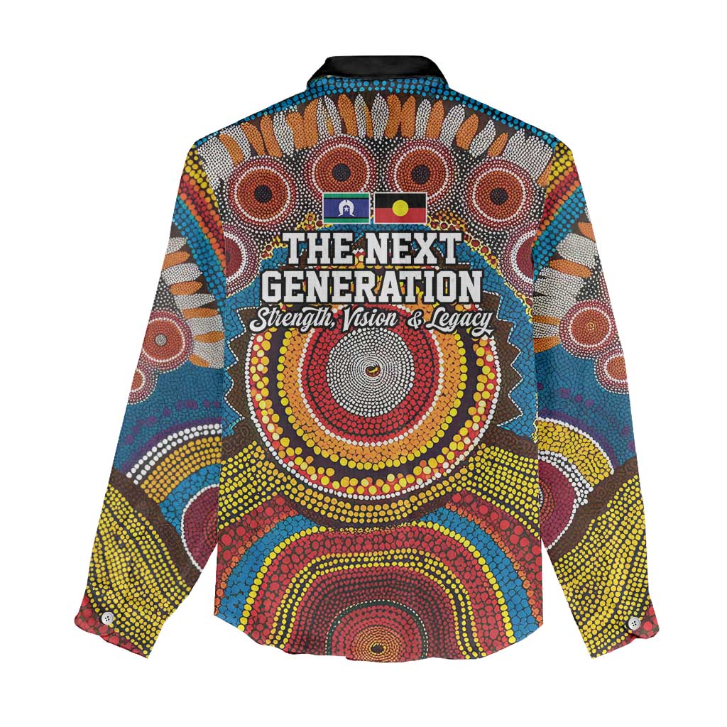 A Bright Future NAIDOC 2025 Women Casual Shirt Aboriginal Indigenous Art