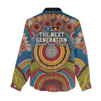 A Bright Future NAIDOC 2025 Women Casual Shirt Aboriginal Indigenous Art