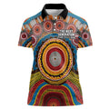 A Bright Future NAIDOC 2025 Women Polo Shirt Aboriginal Indigenous Art