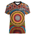 A Bright Future NAIDOC 2025 Women V-Neck T-Shirt Aboriginal Indigenous Art
