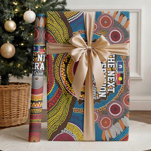 A Bright Future NAIDOC 2025 Wrapping Paper Aboriginal Indigenous Art - Aussie Hoodie