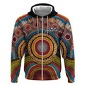 A Bright Future NAIDOC 2025 Zip Hoodie Aboriginal Indigenous Art