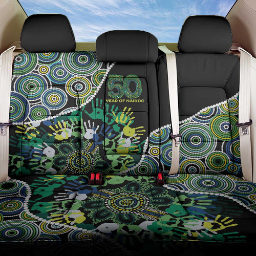 Honouring 50 Year Of NAIDOC Back Car Seat Cover Honouring The Next Generation Green Aboriginal Art
