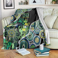 Honouring 50 Year Of NAIDOC Blanket Honouring The Next Generation Green Aboriginal Art
