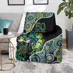 Honouring 50 Year Of NAIDOC Blanket Honouring The Next Generation Green Aboriginal Art
