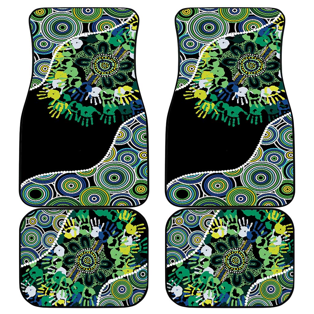 Honouring 50 Year Of NAIDOC Car Mats Honouring The Next Generation Green Aboriginal Art