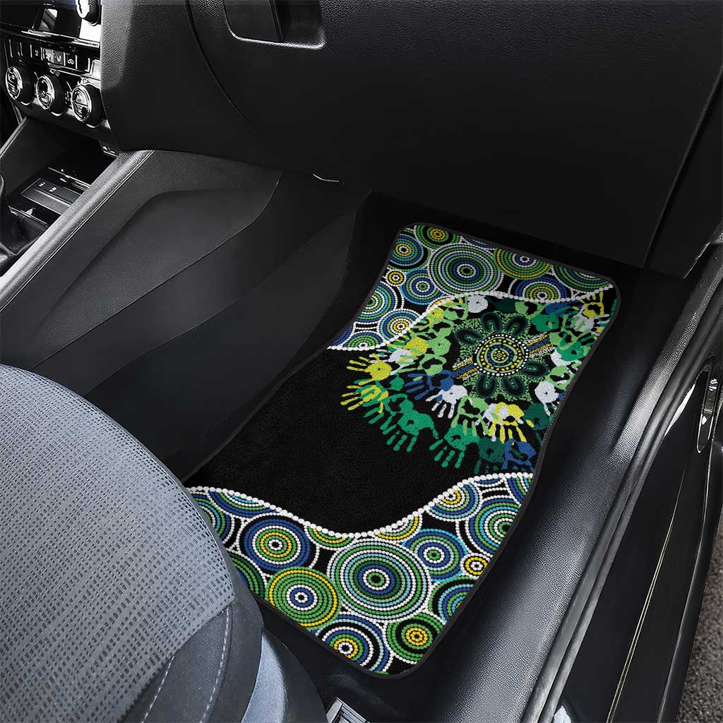 Honouring 50 Year Of NAIDOC Car Mats Honouring The Next Generation Green Aboriginal Art