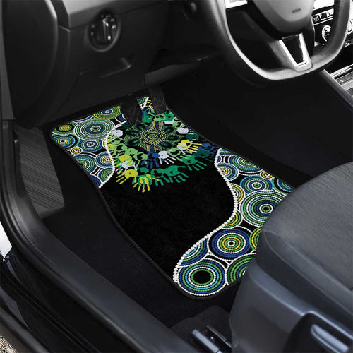 Honouring 50 Year Of NAIDOC Car Mats Honouring The Next Generation Green Aboriginal Art