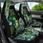 Honouring 50 Year Of NAIDOC Car Seat Cover Honouring The Next Generation Green Aboriginal Art