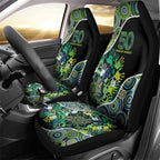 Honouring 50 Year Of NAIDOC Car Seat Cover Honouring The Next Generation Green Aboriginal Art
