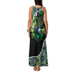 Honouring 50 Year Of NAIDOC Family Matching Tank Maxi Dress and Hawaiian Shirt Honouring The Next Generation Green Aboriginal Art