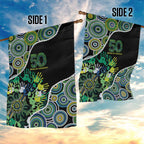Honouring 50 Year Of NAIDOC Garden Flag Honouring The Next Generation Green Aboriginal Art