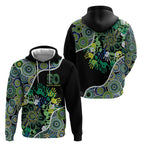 Honouring 50 Year Of NAIDOC Hoodie Honouring The Next Generation Green Aboriginal Art