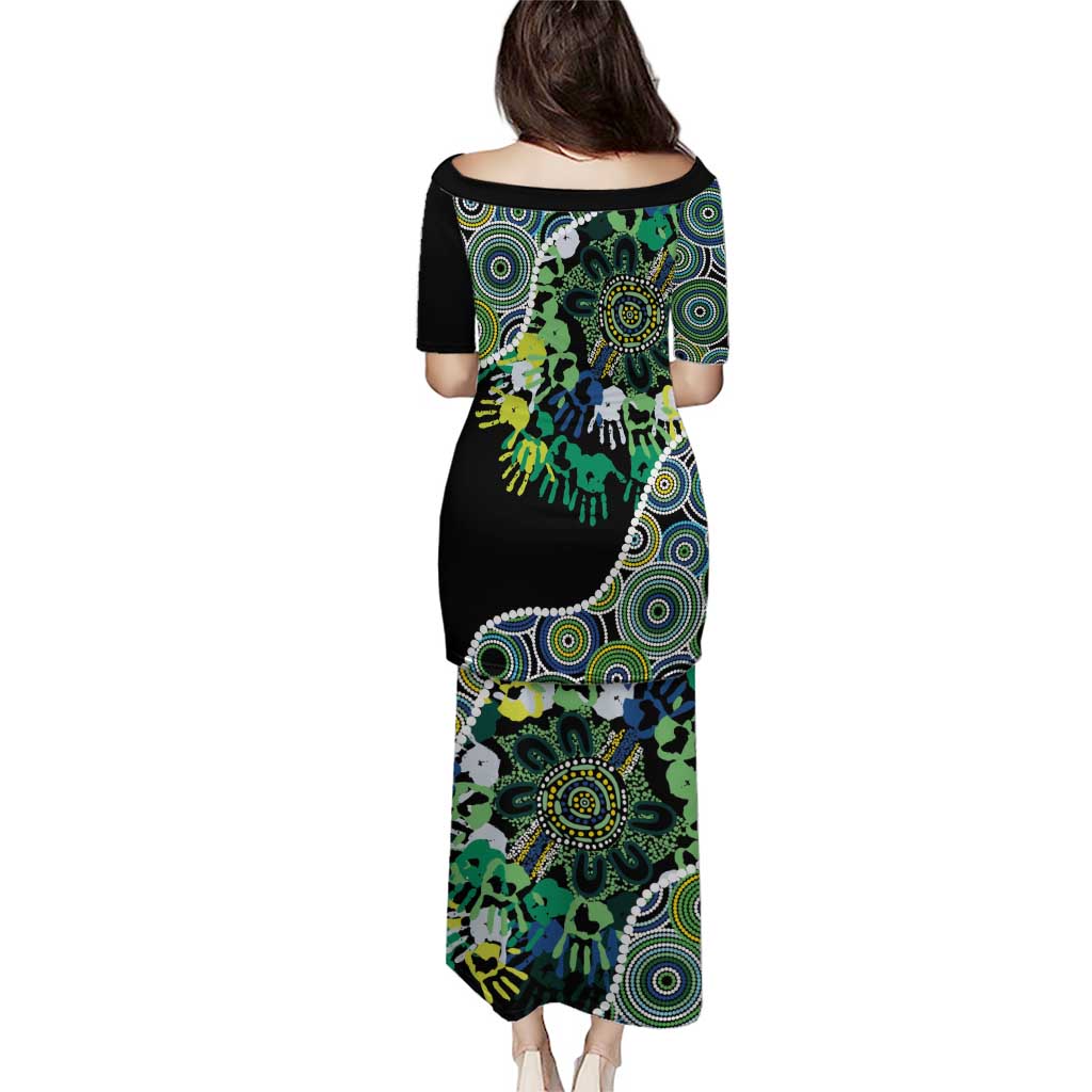 Honouring 50 Year Of NAIDOC Puletasi Honouring The Next Generation Green Aboriginal Art
