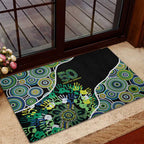 Honouring 50 Year Of NAIDOC Rubber Doormat Honouring The Next Generation Green Aboriginal Art