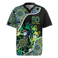Honouring 50 Year Of NAIDOC Rugby Jersey Honouring The Next Generation Green Aboriginal Art