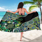 Honouring 50 Year Of NAIDOC Sarong Honouring The Next Generation Green Aboriginal Art