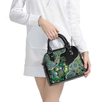 Honouring 50 Year Of NAIDOC Shoulder Handbag Honouring The Next Generation Green Aboriginal Art