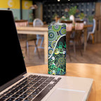 Honouring 50 Year Of NAIDOC Skinny Tumbler Honouring The Next Generation Green Aboriginal Art
