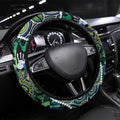 Honouring 50 Year Of NAIDOC Steering Wheel Cover Honouring The Next Generation Green Aboriginal Art