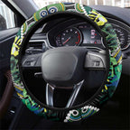Honouring 50 Year Of NAIDOC Steering Wheel Cover Honouring The Next Generation Green Aboriginal Art