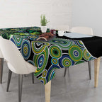 Honouring 50 Year Of NAIDOC Tablecloth Honouring The Next Generation Green Aboriginal Art