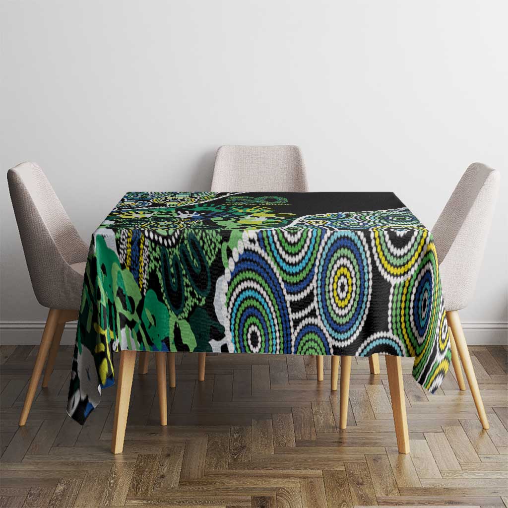 Honouring 50 Year Of NAIDOC Tablecloth Honouring The Next Generation Green Aboriginal Art