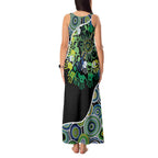 Honouring 50 Year Of NAIDOC Tank Maxi Dress Honouring The Next Generation Green Aboriginal Art