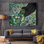 Honouring 50 Year Of NAIDOC Tapestry Honouring The Next Generation Green Aboriginal Art