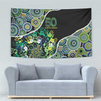 Honouring 50 Year Of NAIDOC Tapestry Honouring The Next Generation Green Aboriginal Art