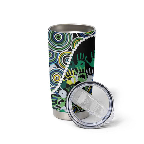 Honouring 50 Year Of NAIDOC Tumbler Cup Honouring The Next Generation Green Aboriginal Art