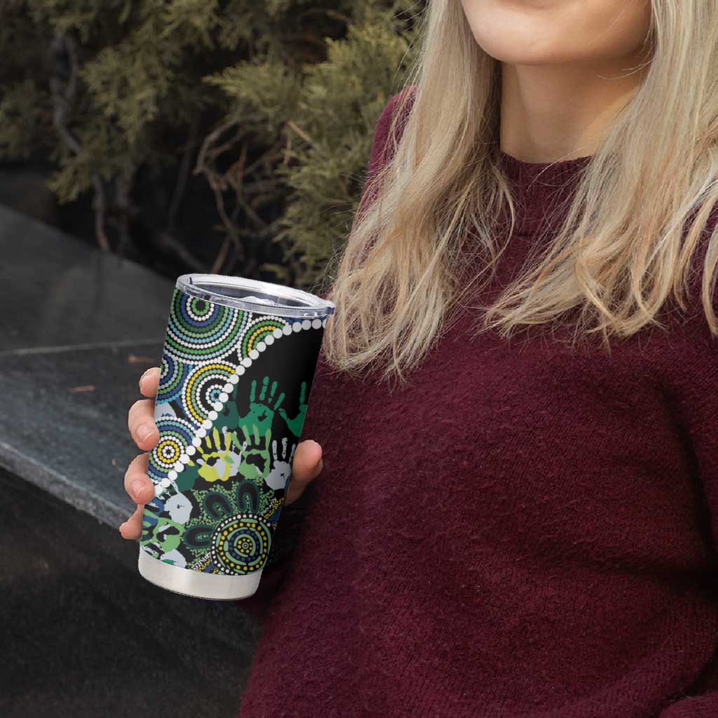Honouring 50 Year Of NAIDOC Tumbler Cup Honouring The Next Generation Green Aboriginal Art